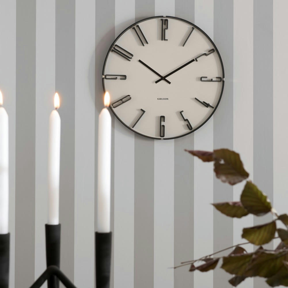 WALL CLOCK - Horloge murale en verre D40