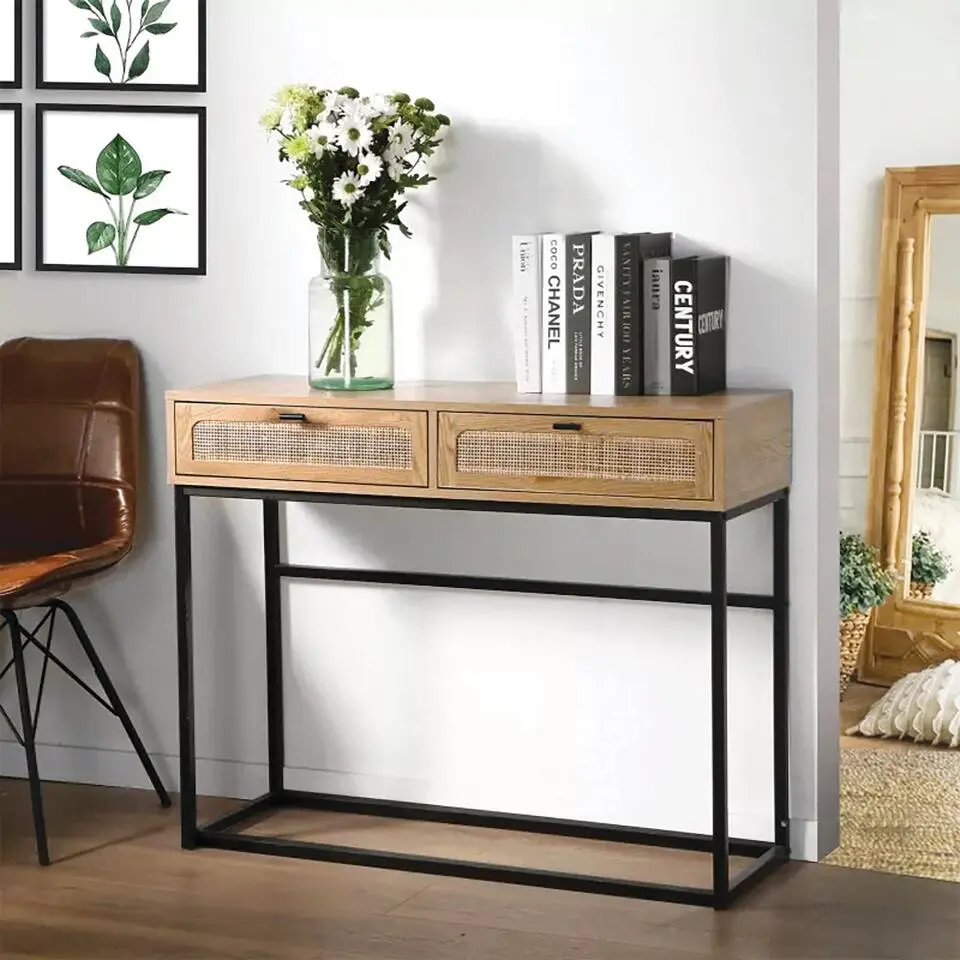 Calicosy - JAYA Design haltafel - Licht hout - 35x100x80 cm