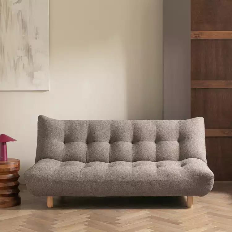 Habitat Kota 3 Seater Fabric Clic Clac Sofa Bed - Nutmeg