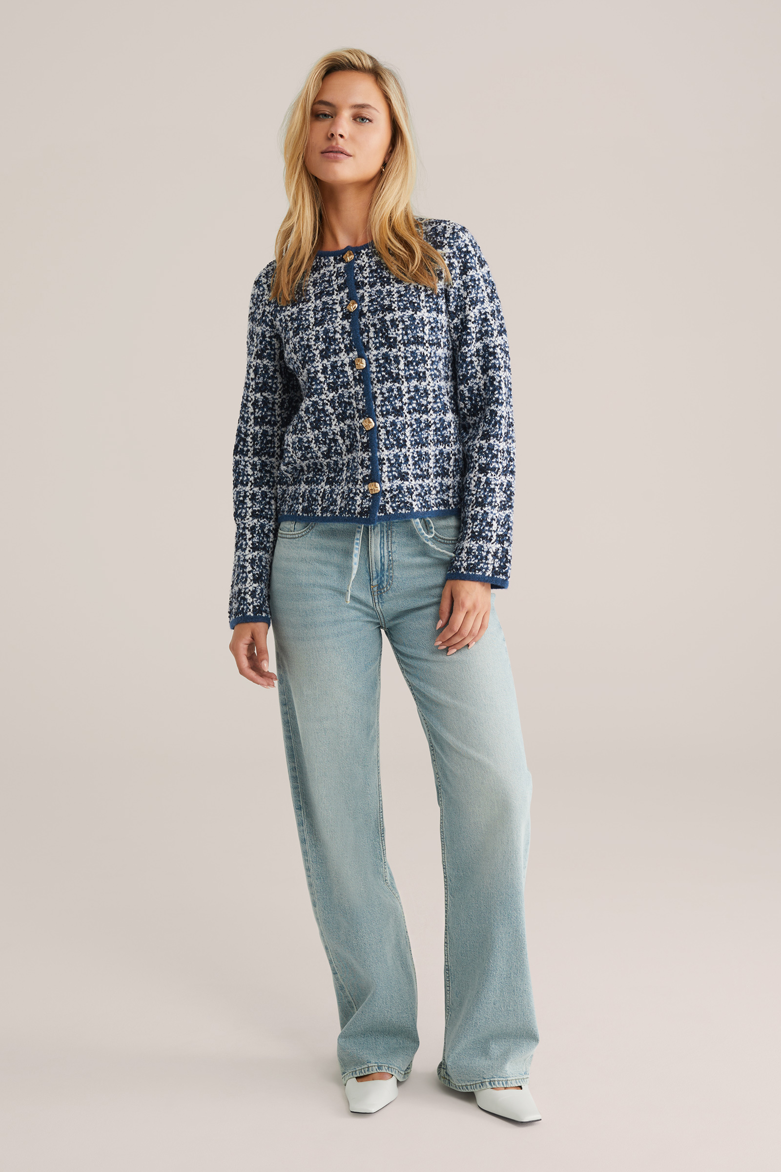 Dames vest met structuur