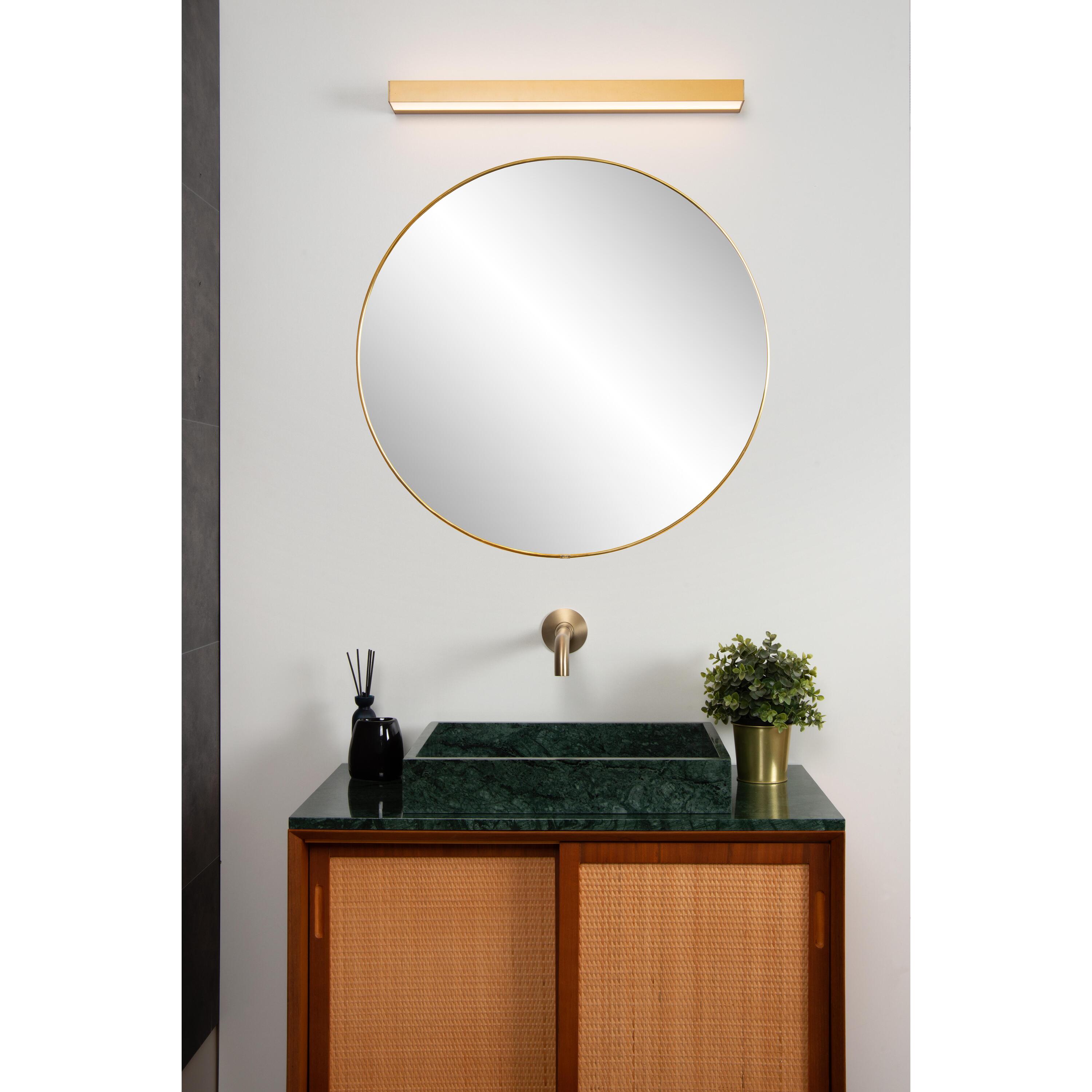 Alexa wandlamp LED badkamer small mat goud