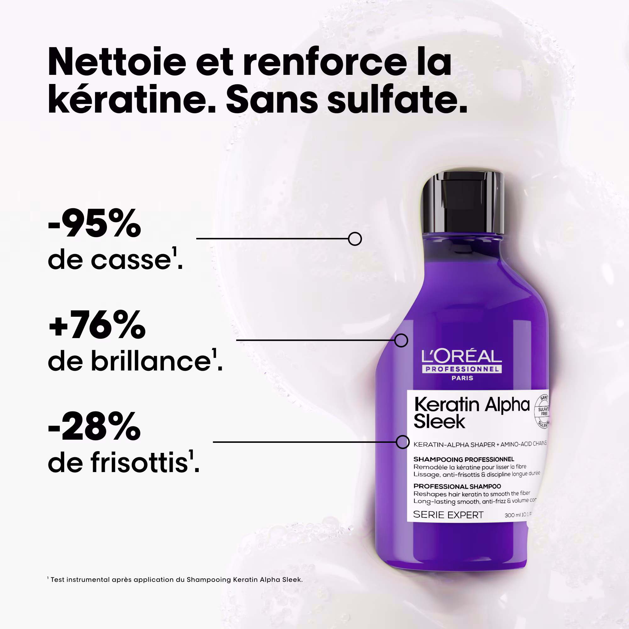 KERATIN ALPHA SLEEKShampoing disciplinant