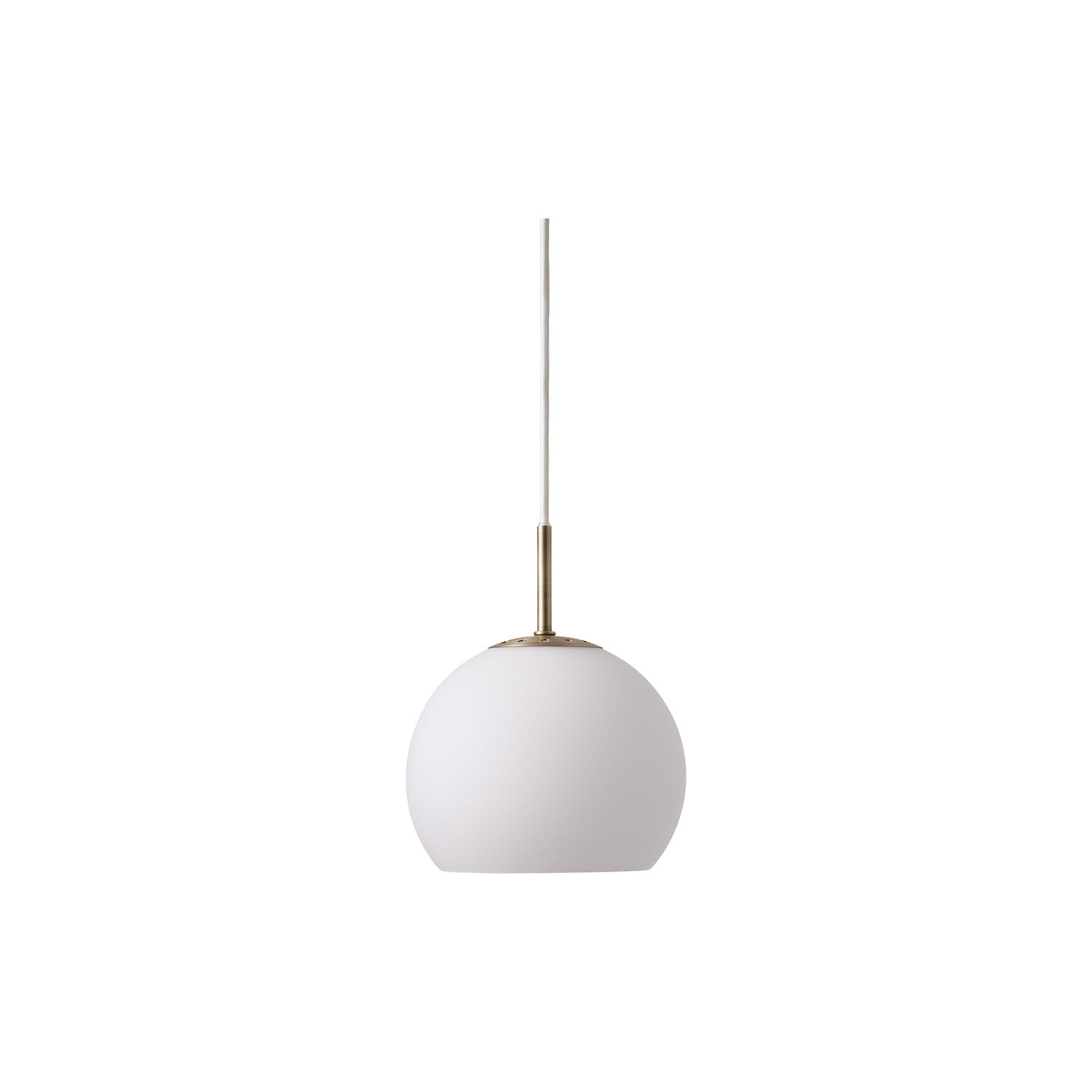 Ball Glass Pendant, opal white