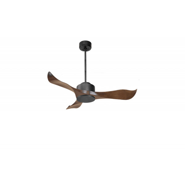 Modulo Regular Exterior - un ventilateur pour extérieur IP44, DC 106 cm Gris basalte pales abs marron sans Lumière10 à 20 m²