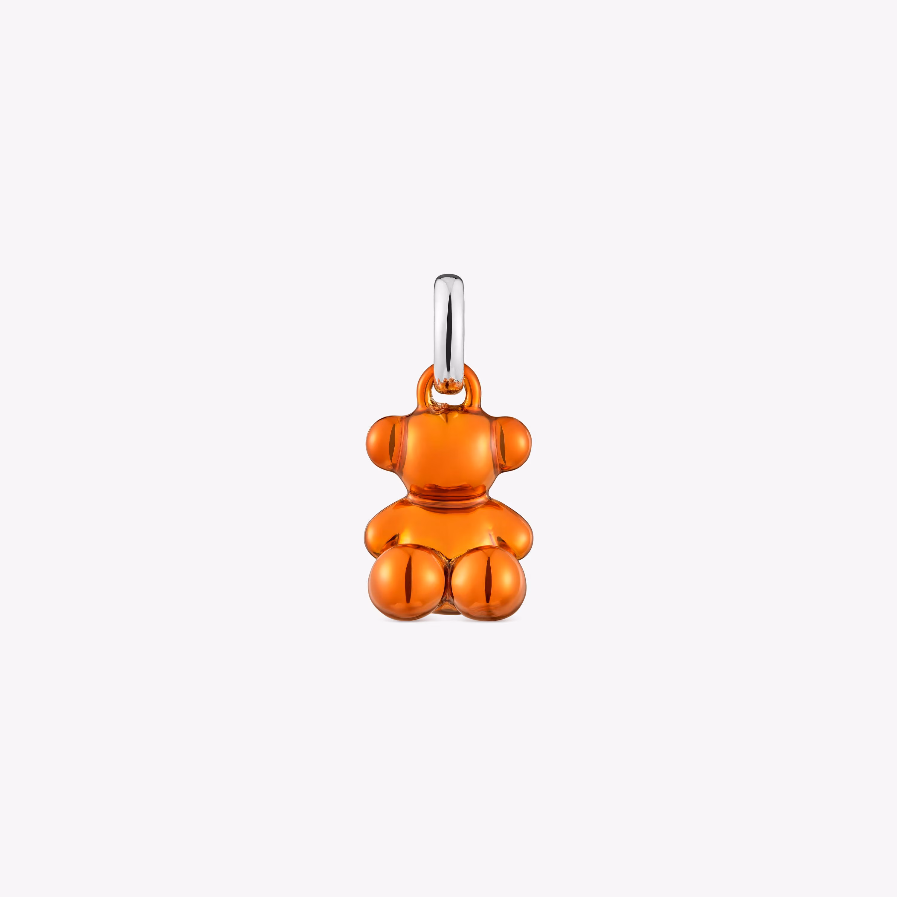 Colgante oso pequeño de acero en color naranja Bold Bear