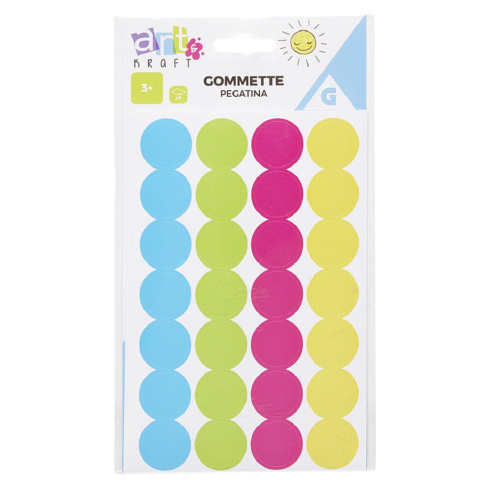 Set de gommettes 4 couleurs