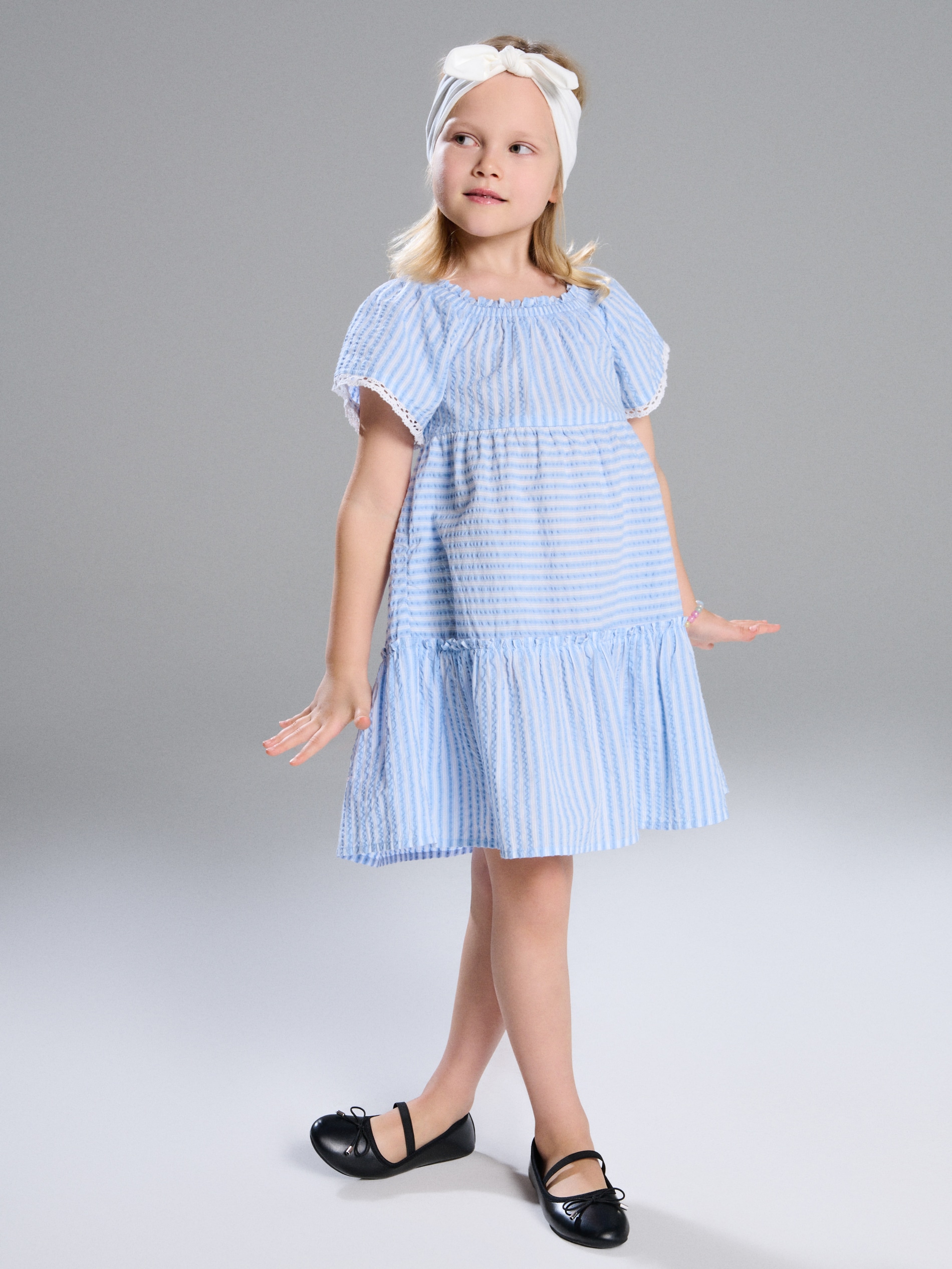 Sukienka babydoll w paski