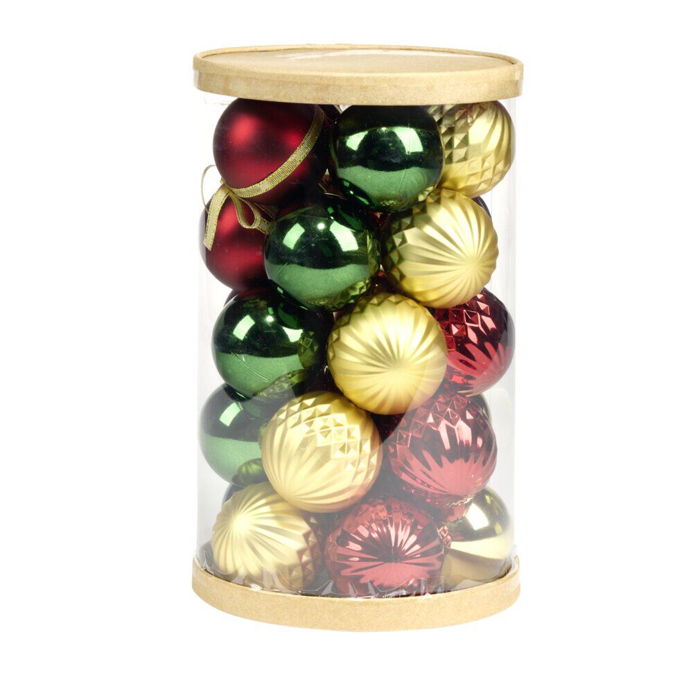 Boule de No&euml;l x25 vintage Ø6.5cm
