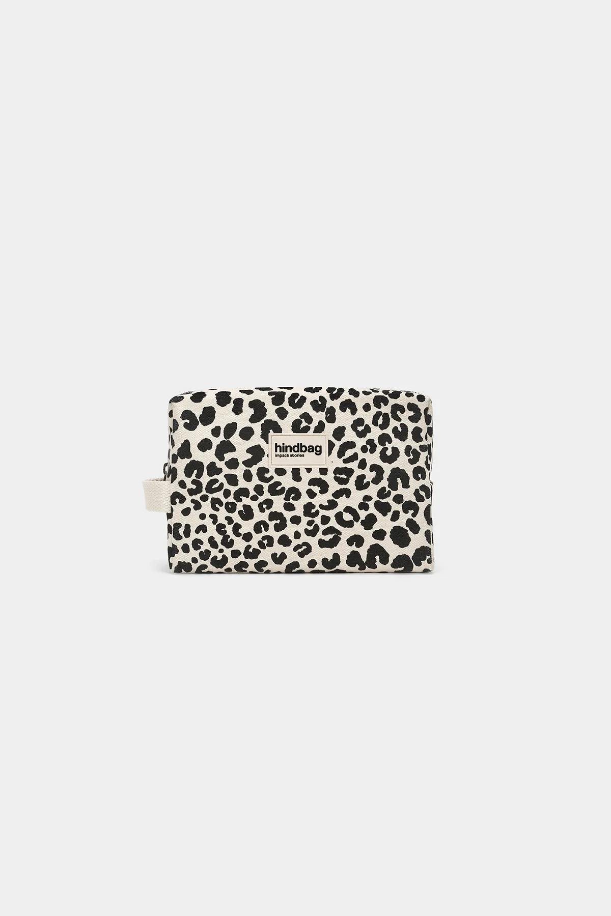 Trousse de toilette Léon Léopard écru