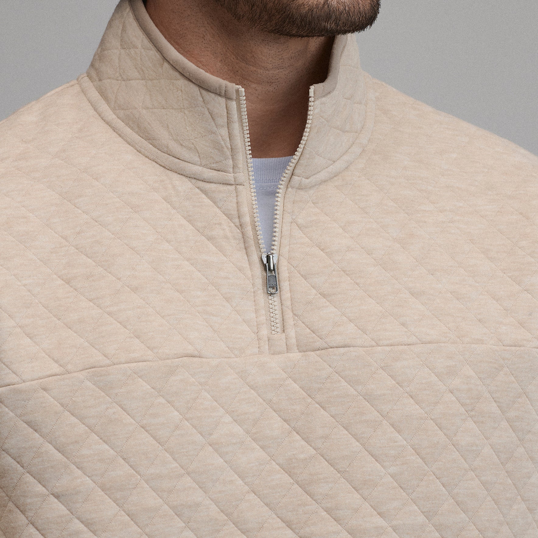 Men's Quilted Quarter-Zip Pullover