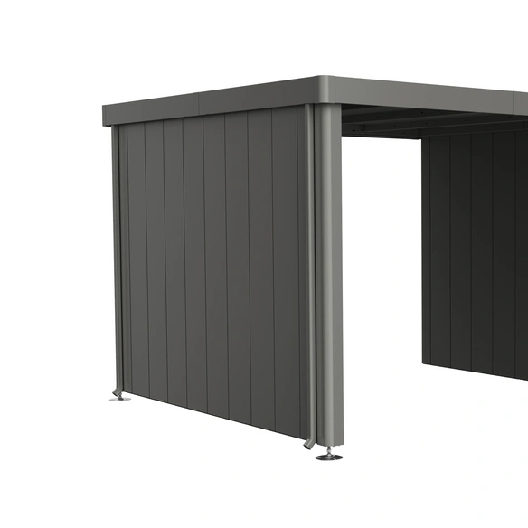 Seitenwand »Neo«, BxL: 2590 x 43 mm, feuerverzinkt/Polyamid-einbrennlackiertes Stahlblech
