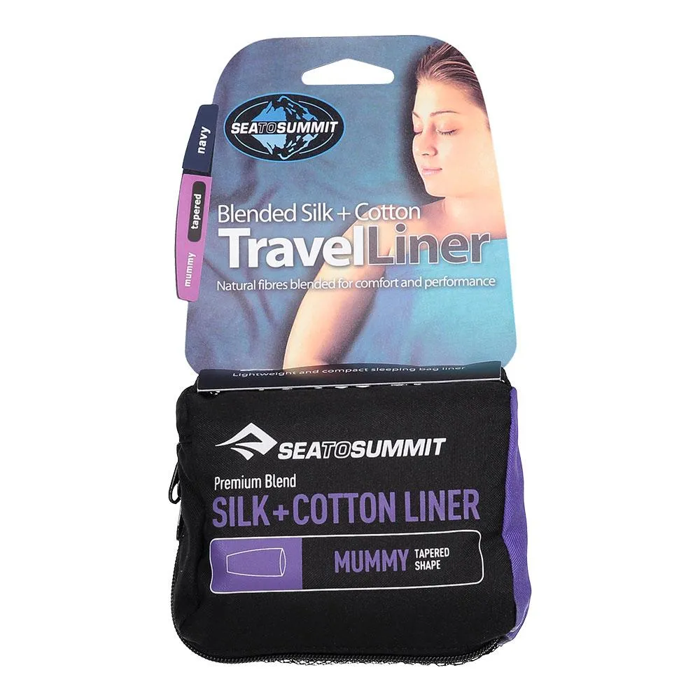 Sea To Summit Premium Silk Cotton Mummy Liner