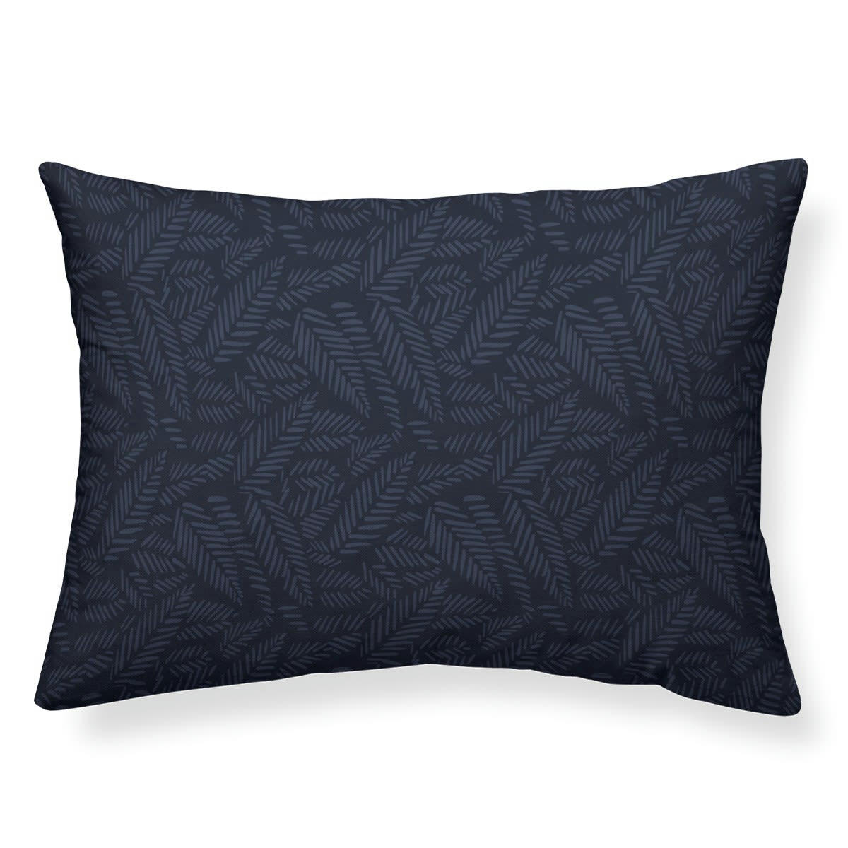 TERANGA INAYA - Coussin déhoussable imprime en Coton Bleu 30x50 cm