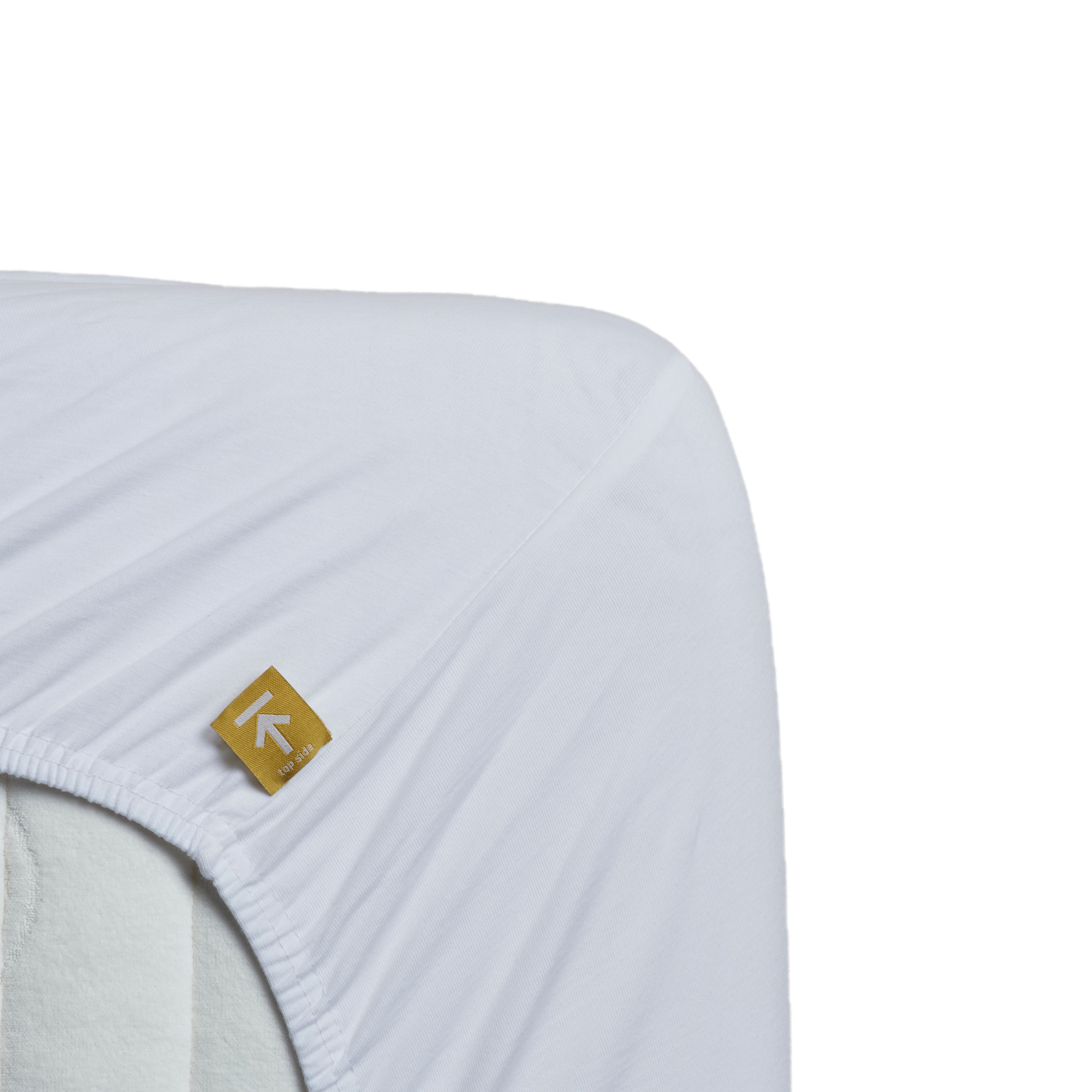 Beddinghouse - Jersey - 95% katoen - 5% lycra - Topper Hoeslaken - 120x220 cm - Wit