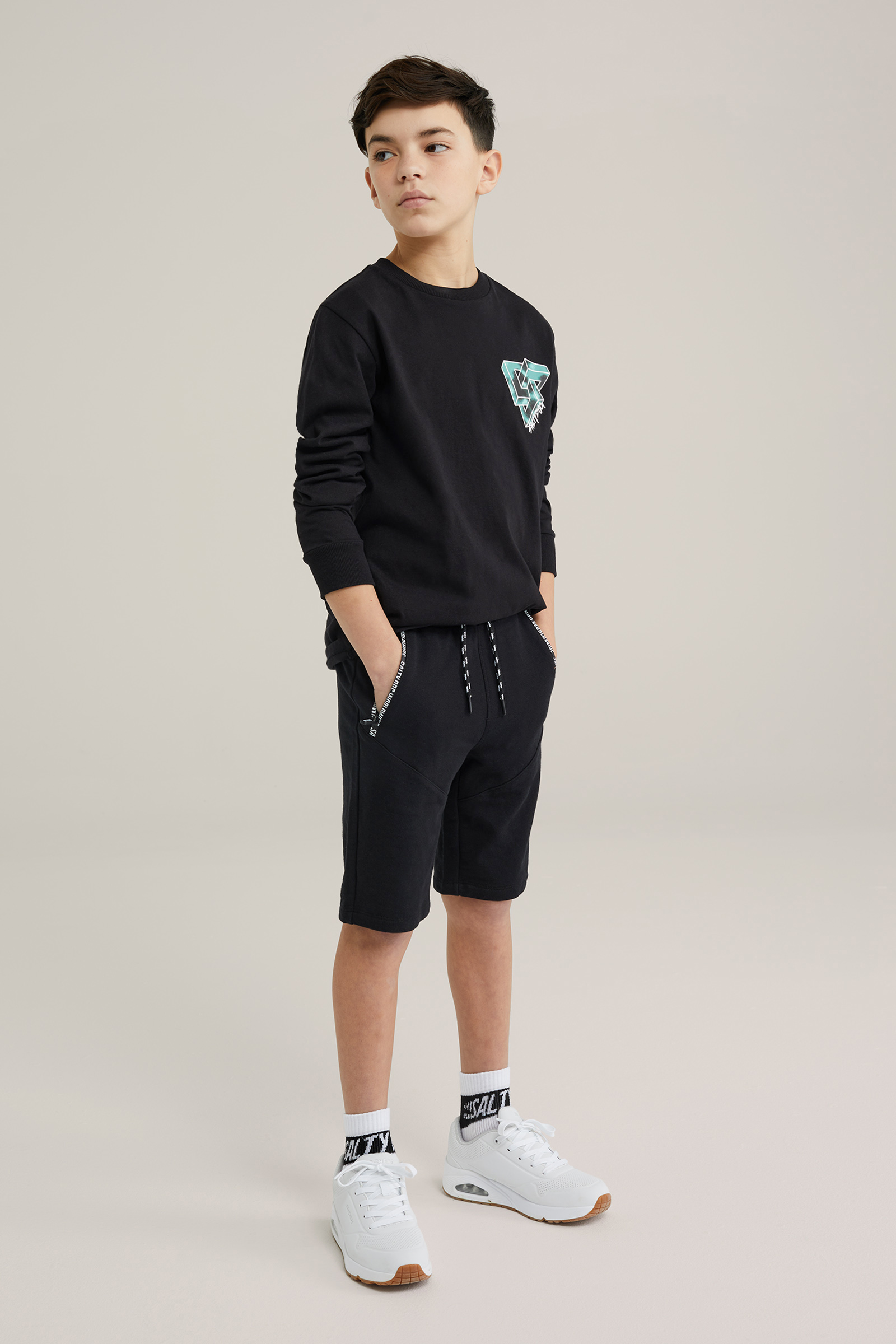 Jongens regular fit sweatshort