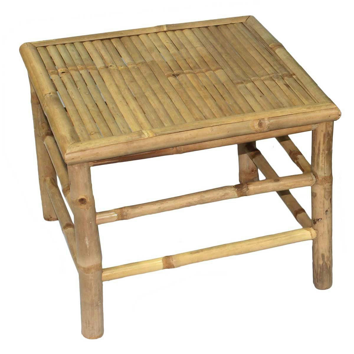 TAMAN - Table basse carrée en bambou