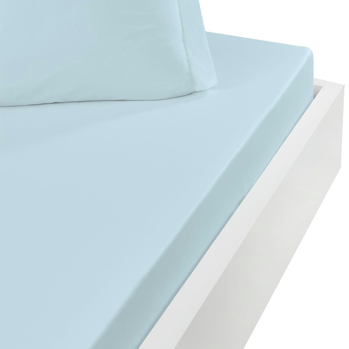 STUDIO - Drap housse en coton bonnet 30cm  nuage 160x200 cm