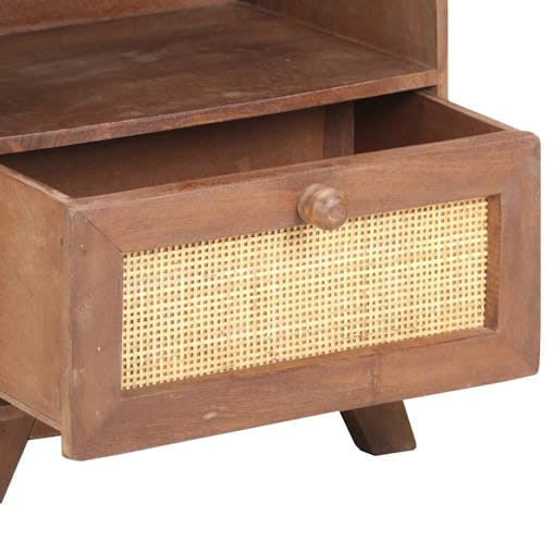NNEVL Bedside Cabinet 40x30x50 cm Solid Mango Wood