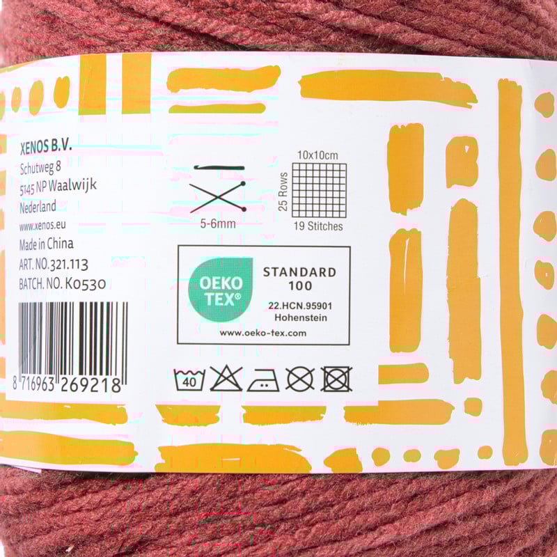 Garen cakemix - rood - 100 gram - 160 meter