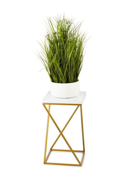Kwietnik stojący 40 cm blat biały GLAMOUR