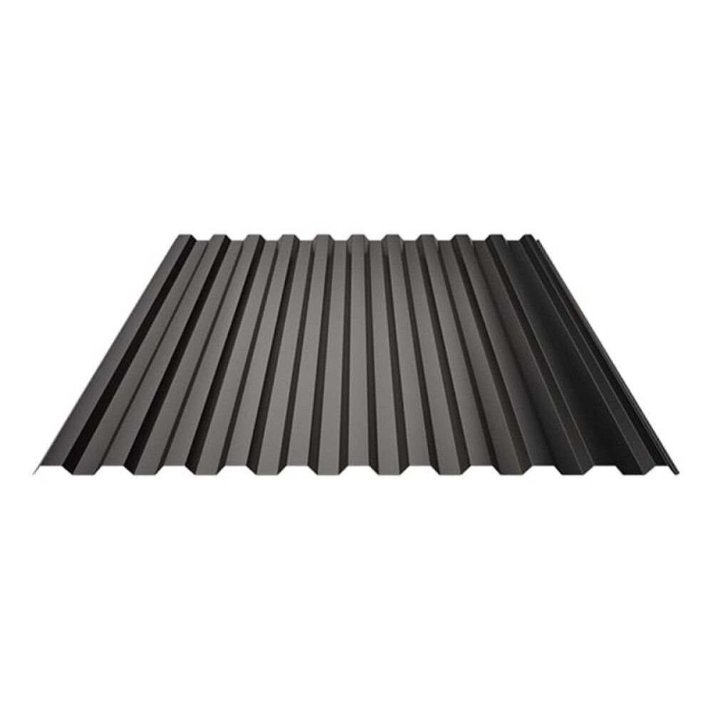 TRAPESPLATE PROFILMETAL T20 0,5MM 4000X100MM SVART