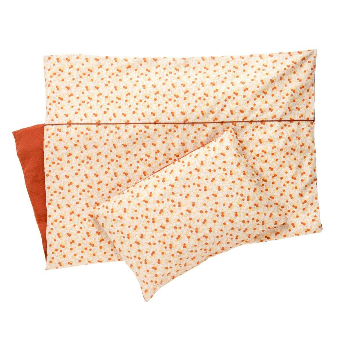 ESMEE - Housse de couette en coton rouge