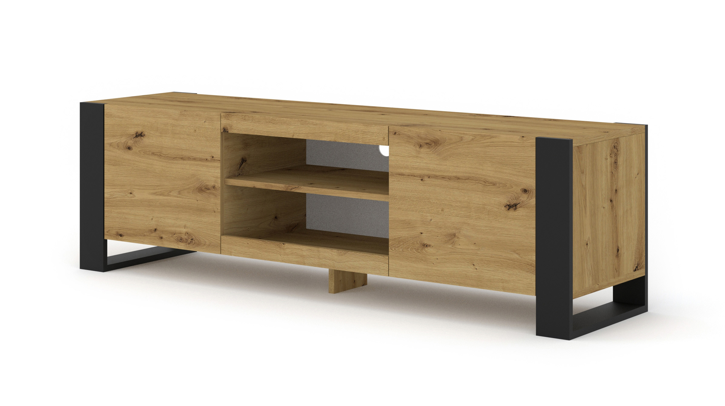 Szafka RTV komoda MONDI 158 cm dąb artisan stojąca