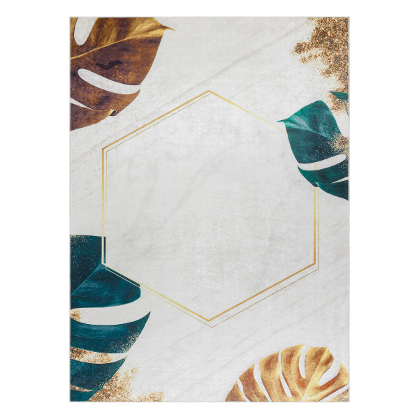 Dywan do prania ANDRE 1150 Liście Monstera, sześcian 80x150 cm