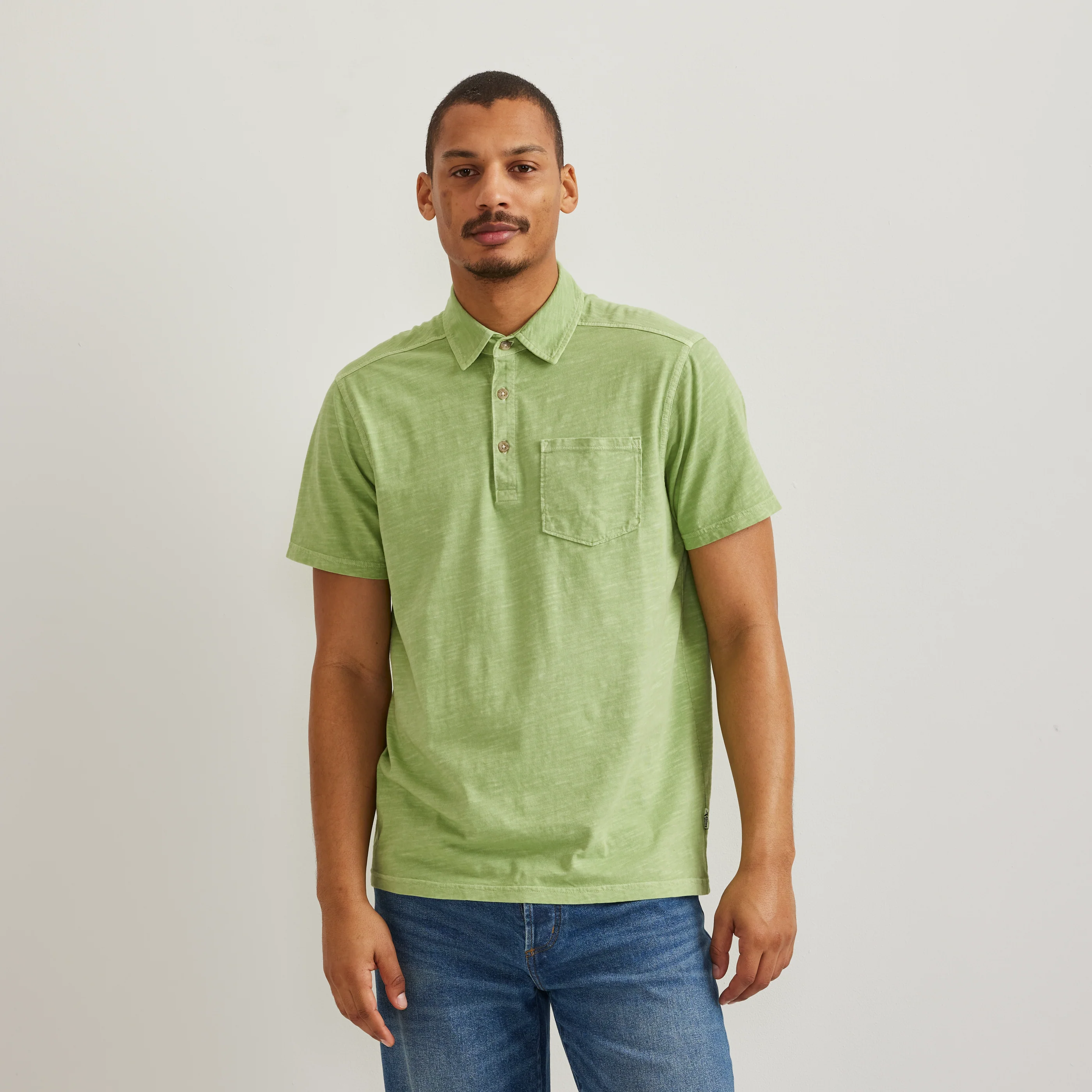 Men's Sunwashed Cotton Pocket Polo