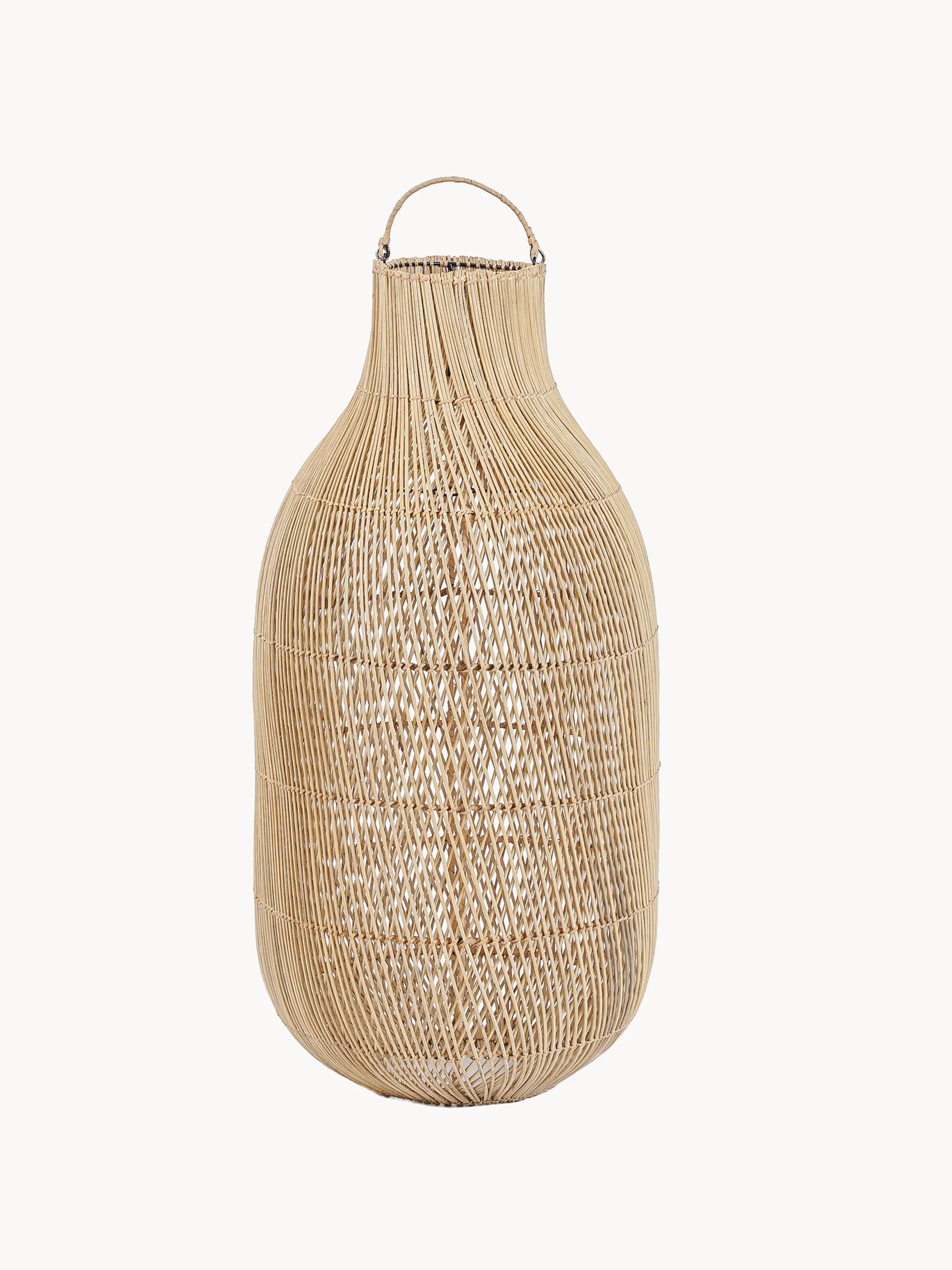 Rattan-Hängelampenschirm Kendi