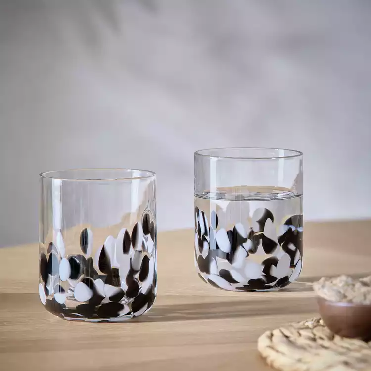 Habitat Confetti Set of 2 Tumbler Glasses