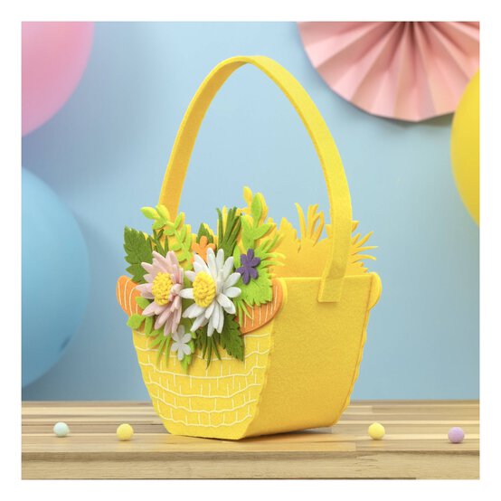Flower Felt Bucket