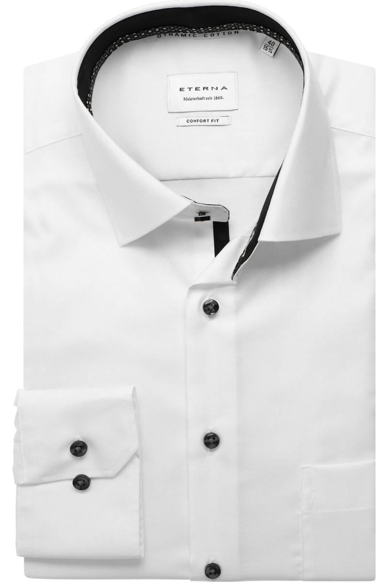 ETERNA Dynamic Cotton Comfort Fit Hemd weiss, Einfarbig