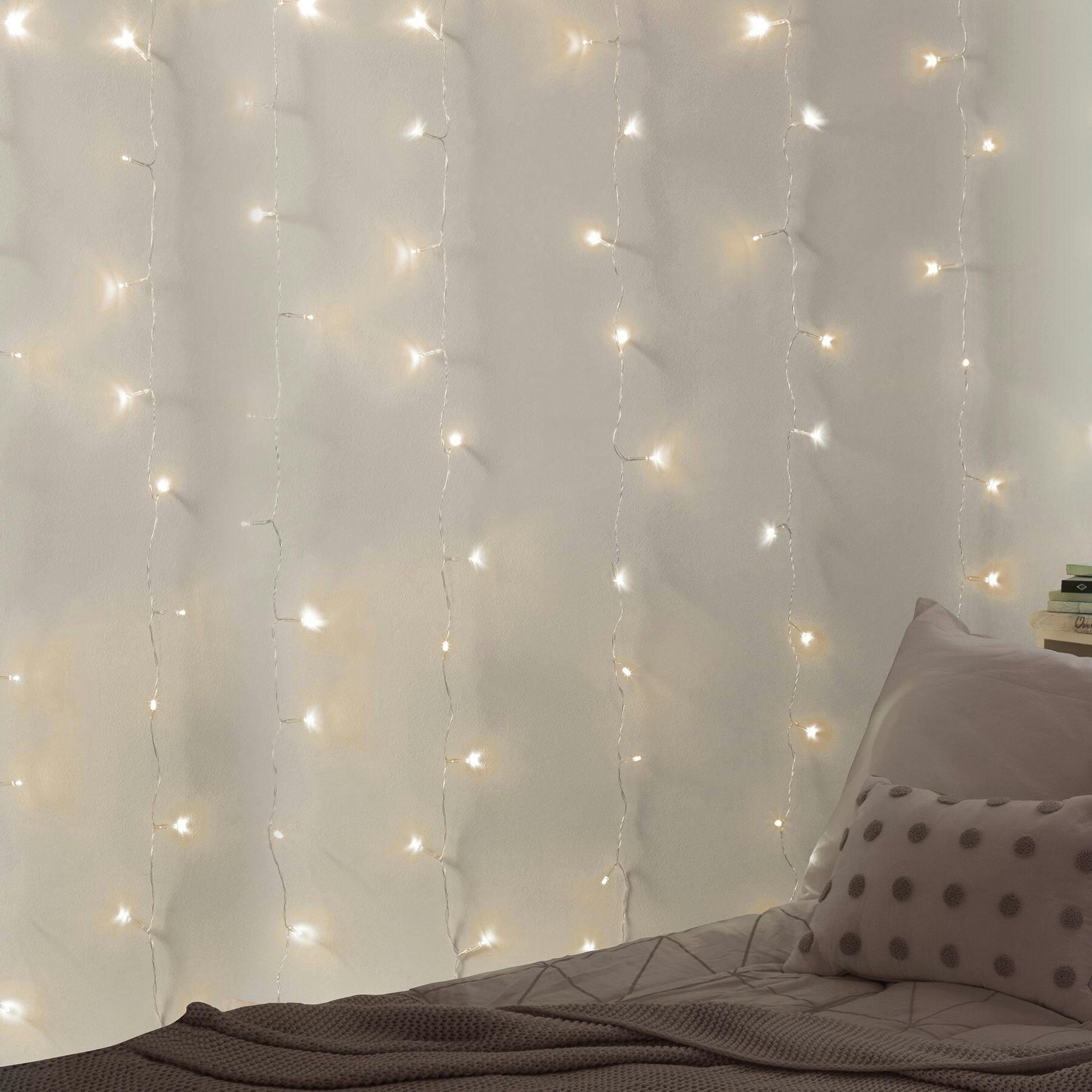 West & Arrow Merkury LED Curtain String Light, 4-ft x 5-ft