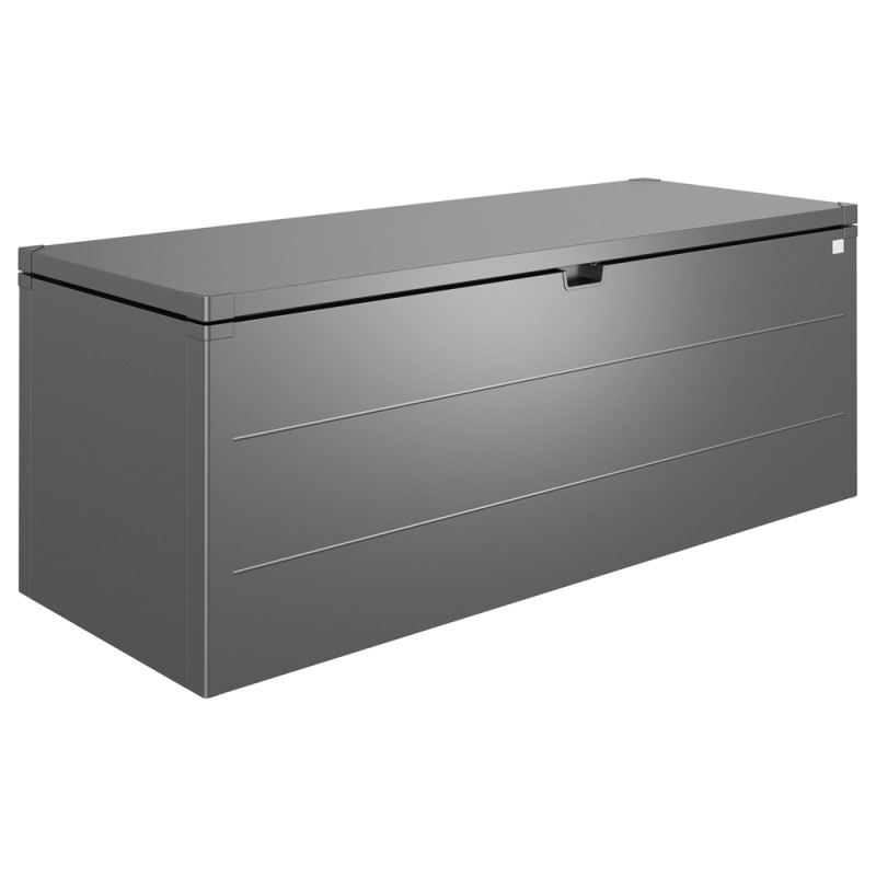 Coffre de jardin StyleBox gris foncé 2,07 x 0,8 x 0,81 m BIOHORT