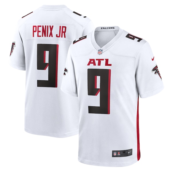 Michael Penix Jr. Atlanta Falcons Nike Game Jersey -  White/Black/Red