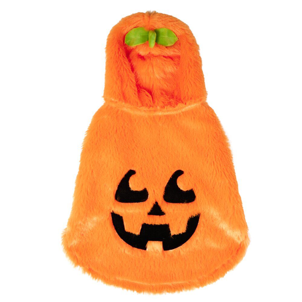 Déguisement chien Halloween pull capuche citrouille orange L/XL