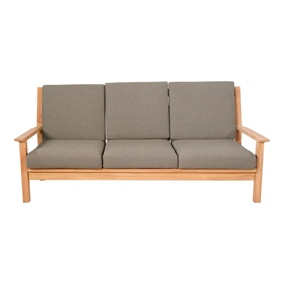 Les - Teak loungebank 180cm kussen