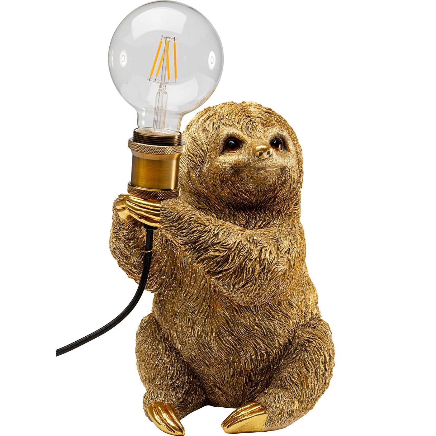 Tafellamp luiaard goud Kare Design