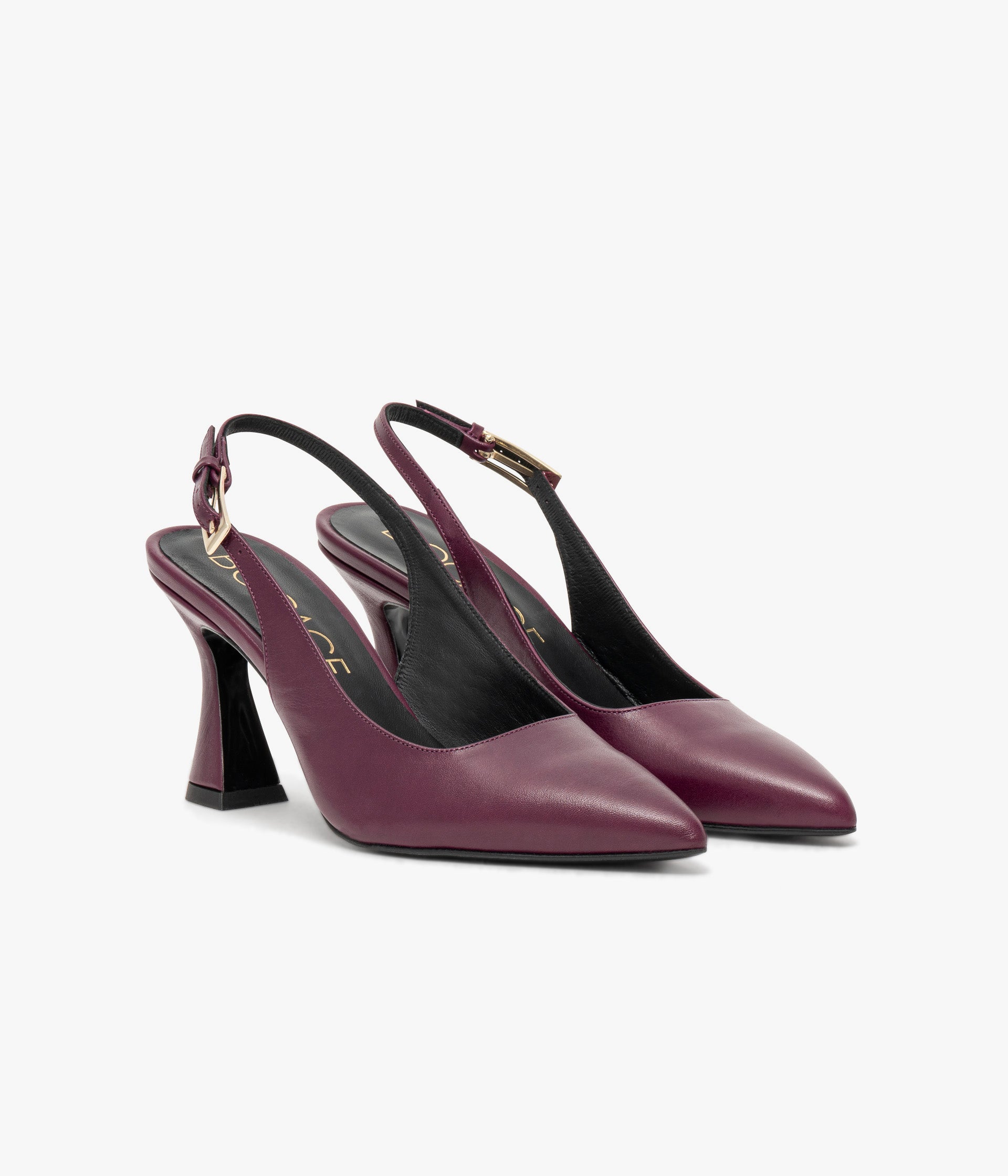 Escarpin slingback Eve lie-de-vin