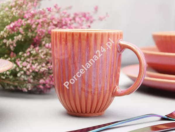 Serwis obiadowo - herbaciany na 6 osób (26 el.) Lubiana - Stoneware Blush