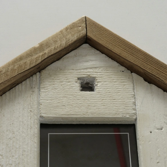 Bilderrahmen, BxL: 25 x 23 cm, creme, Holz