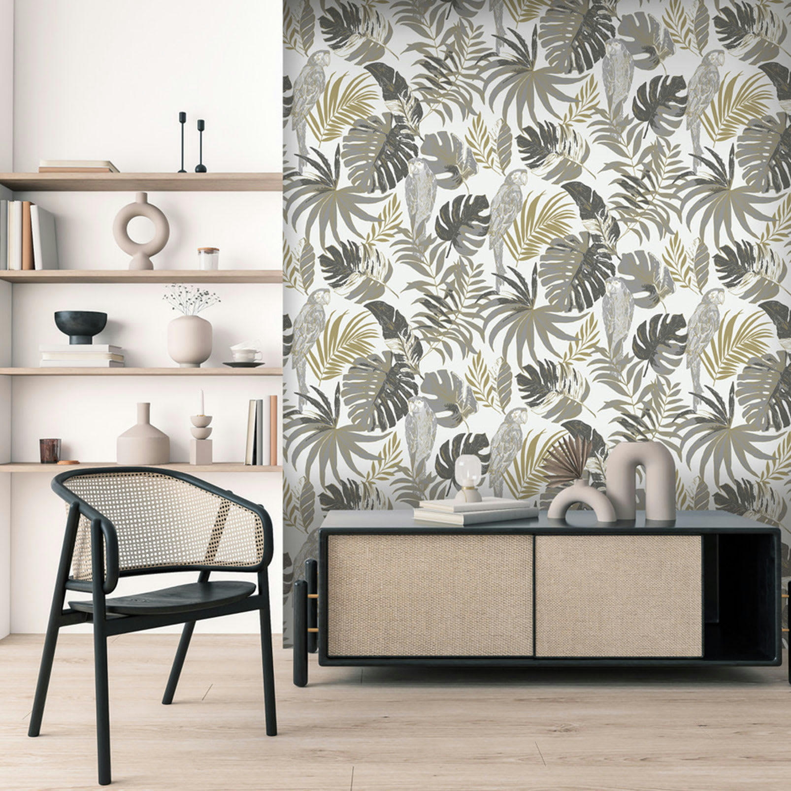 - Papier peint jungle Coco exotique 0,53x10 mètrescm