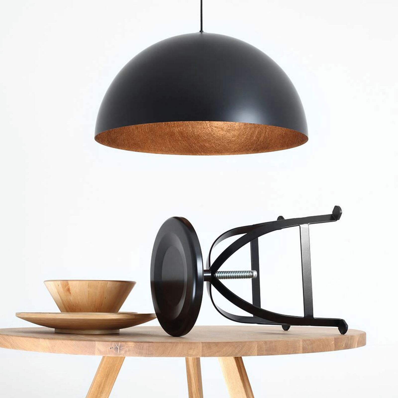 LORD - Suspension Résine Noir 70x70x35 cm