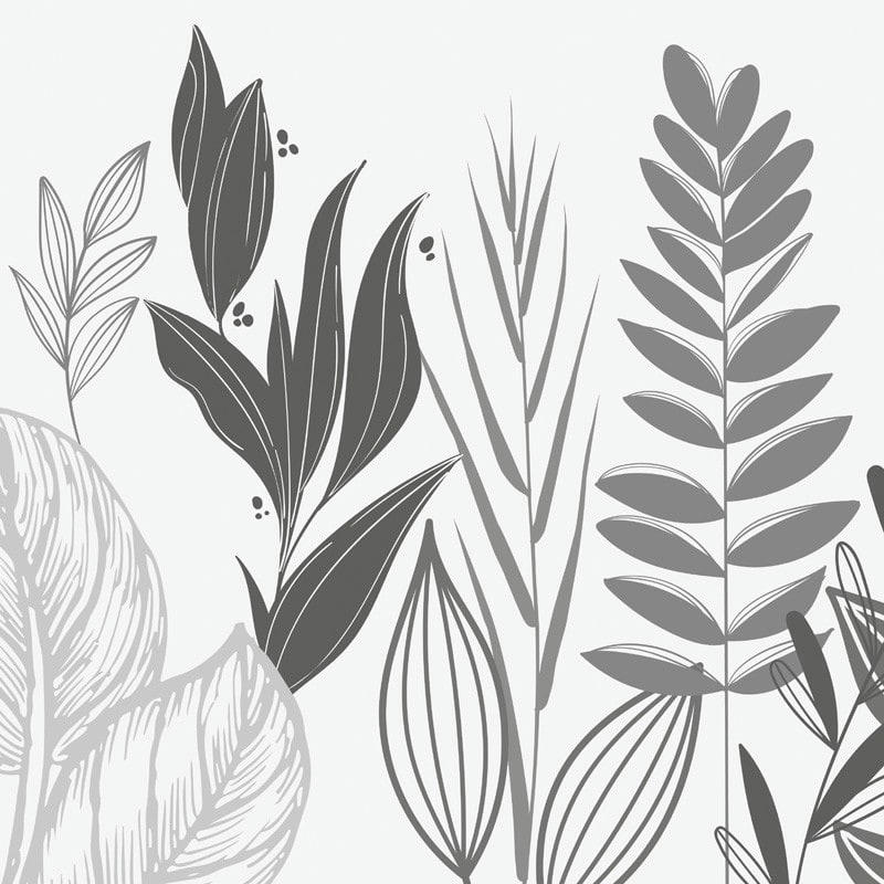 CHAMPÊTRE B&W - Crédence cuisine Bandeau ALU lot de 2 L100xH 20cm