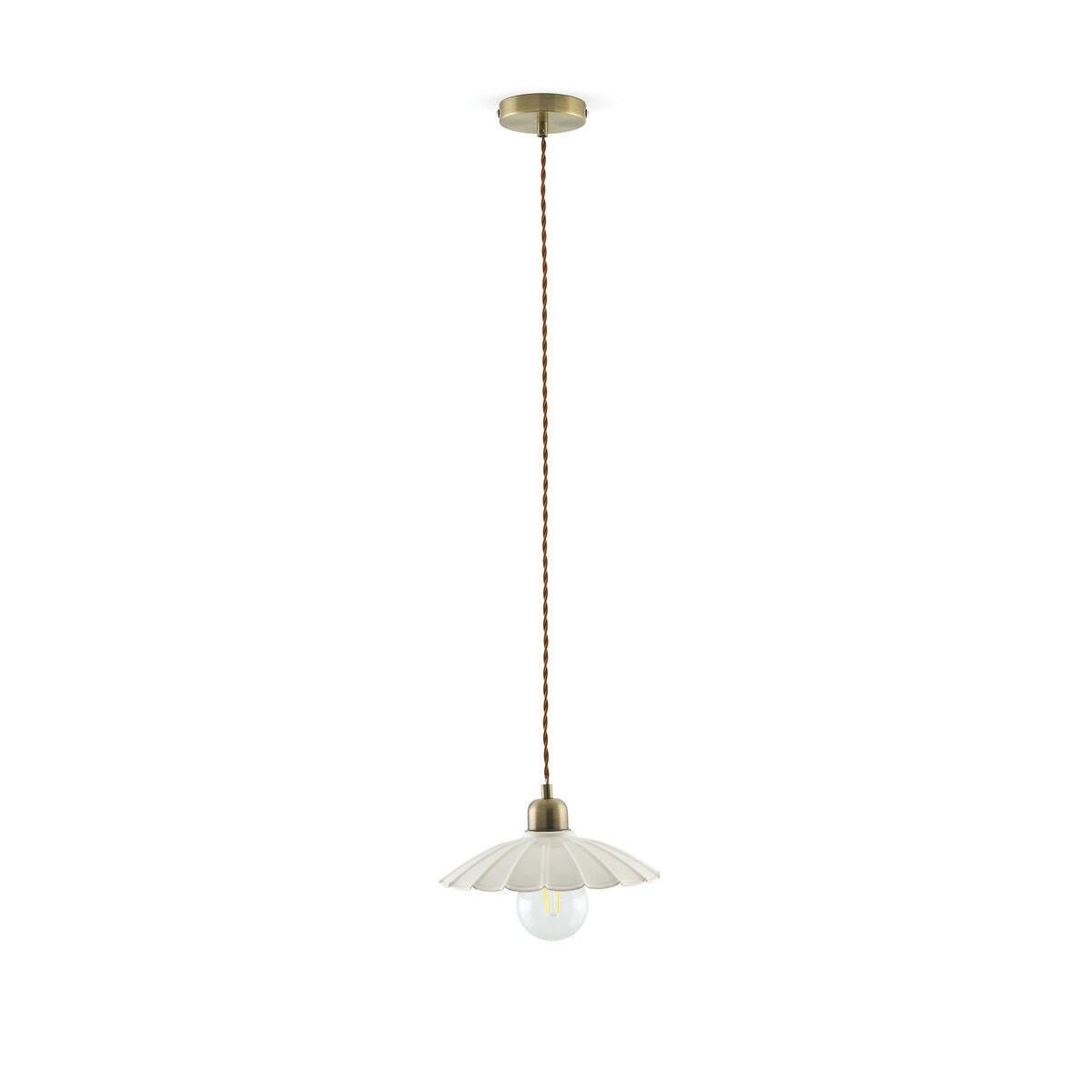 Suspension festonnée en métal fer, Festonia