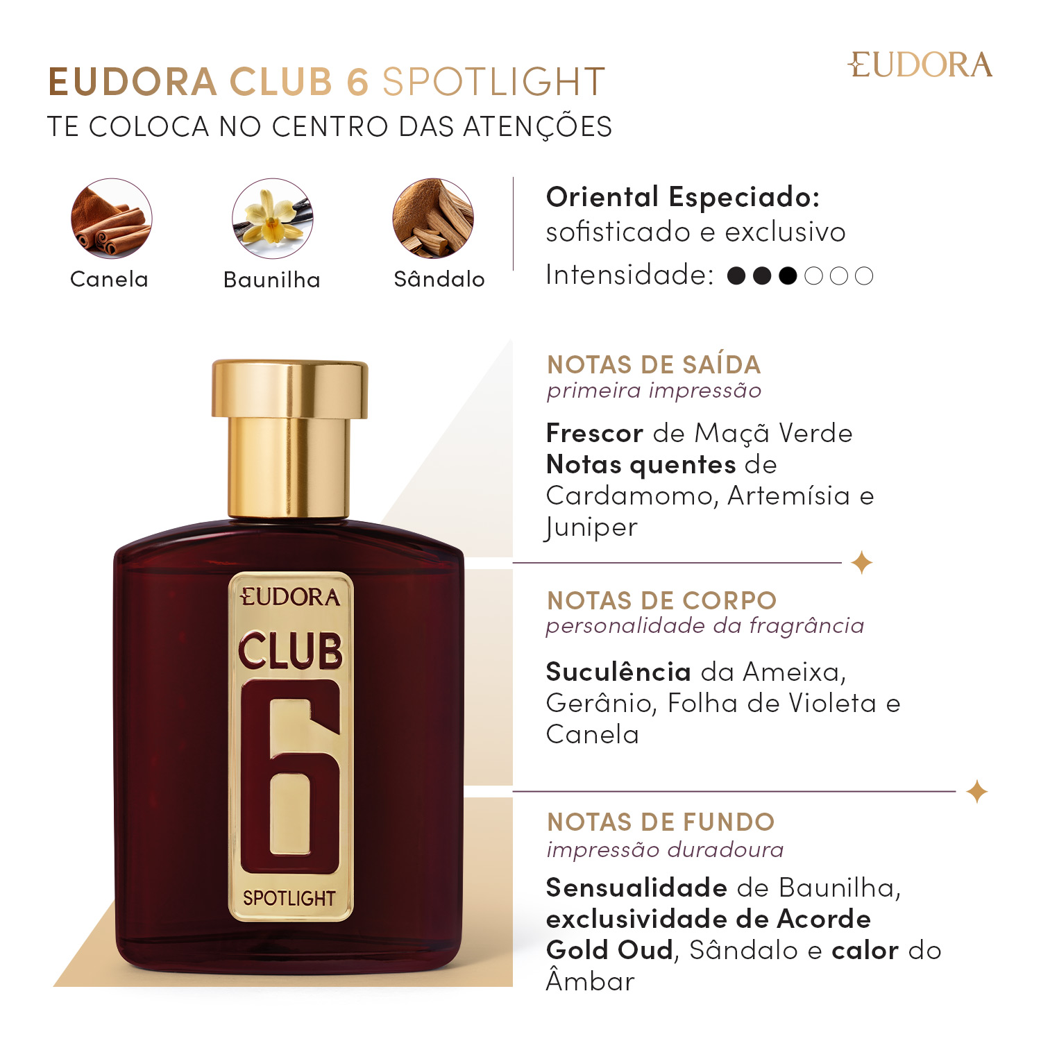 Club 6 Spotlight Desodorante Colônia 95ml