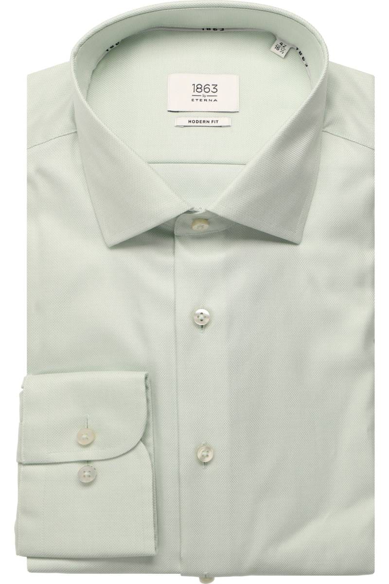 ETERNA 1863 Modern Fit Hemd grün, Strukturiert