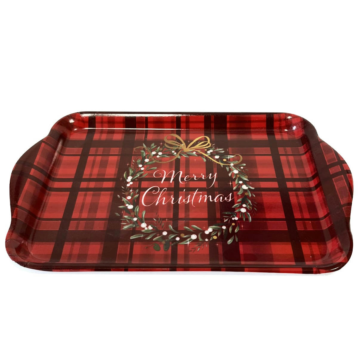 NOEL - Mini plateau rectangulaire en mélamine merry christmas