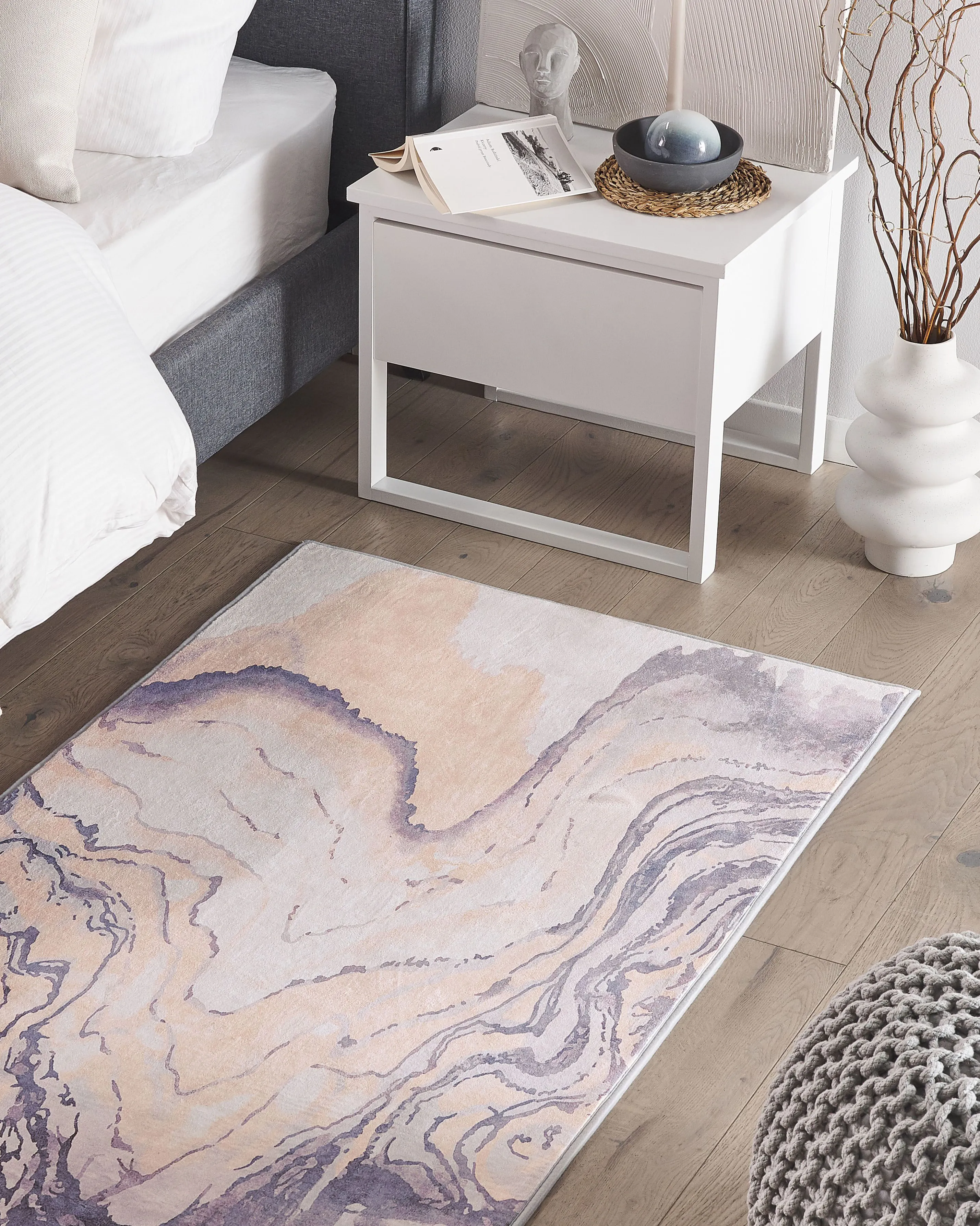 Rug GEBZE Grey 80 x 150 cm